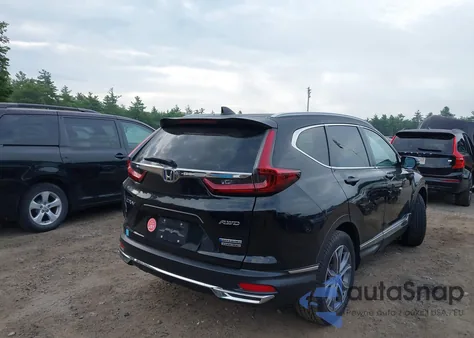 2021 Honda Cr-V Hybrid Touring z USA, uszkodzony, nr VIN 7FART6H96ME001993